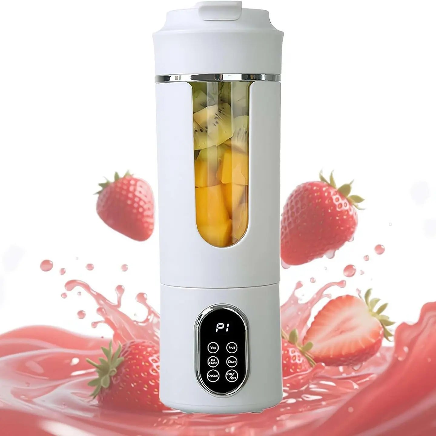 580ML Portable Juicer with LED Display and Powerful 22000 RPM