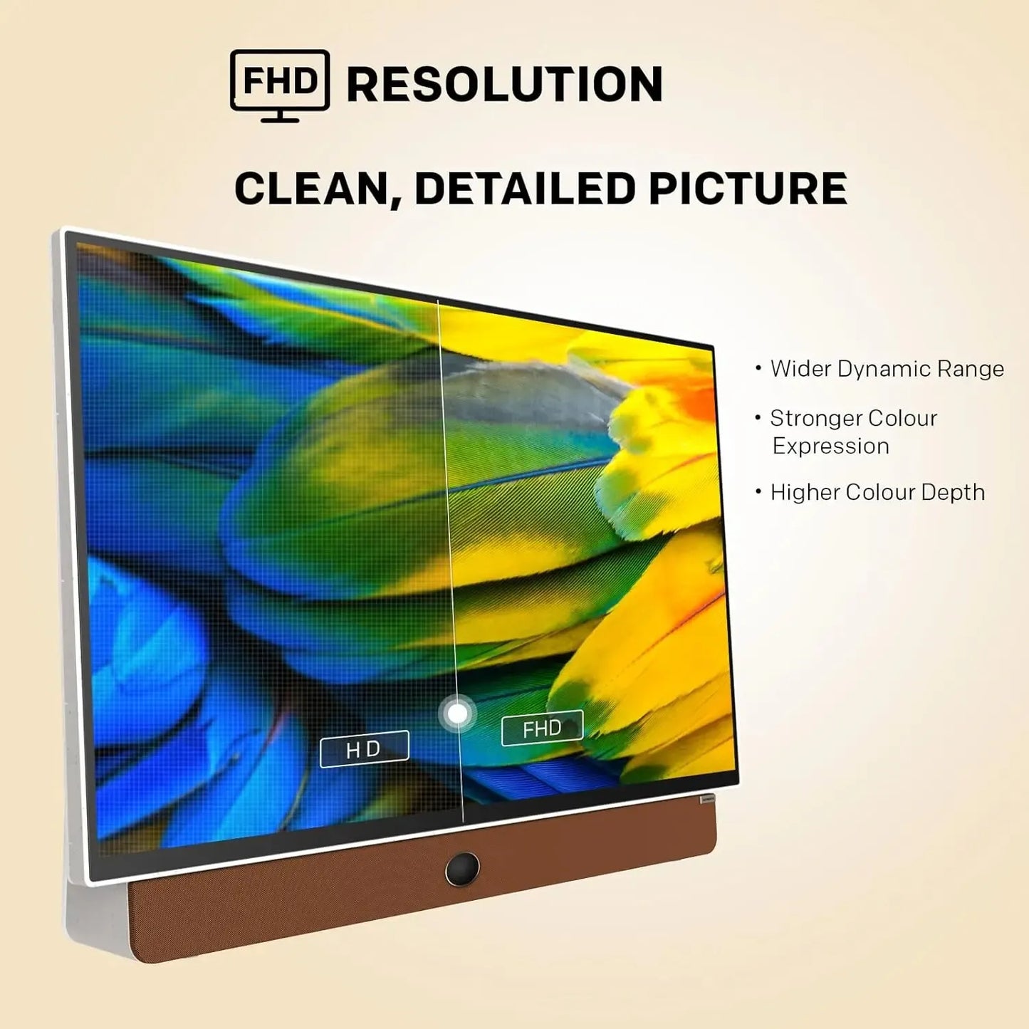 🔥24-Inch Portable Smart TV with Built-In Battery & Carry Case – FHD Matte Display