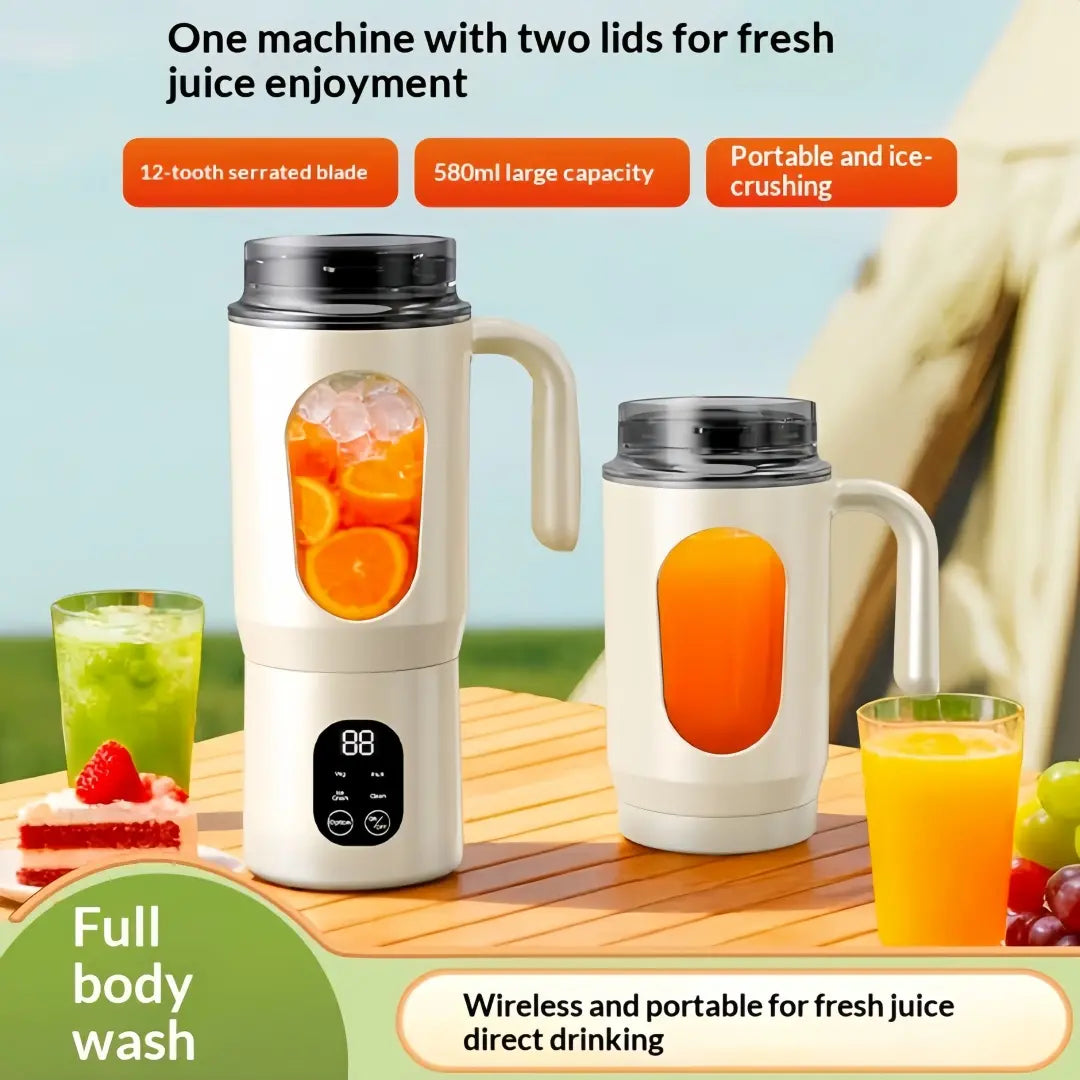 580ML Portable Juicer with LED Display and Powerful 22000 RPM
