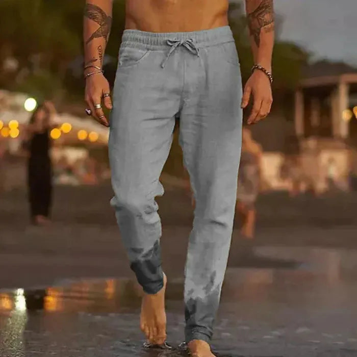 Coastal Linen Drawstring Pants
