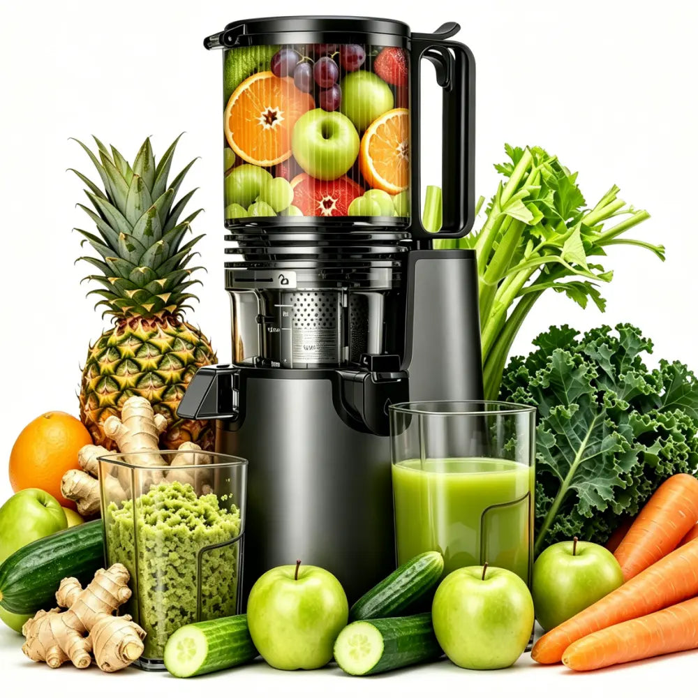 LQZ 350W Cold Press Juicer - High Juice Yield & Easy Clean