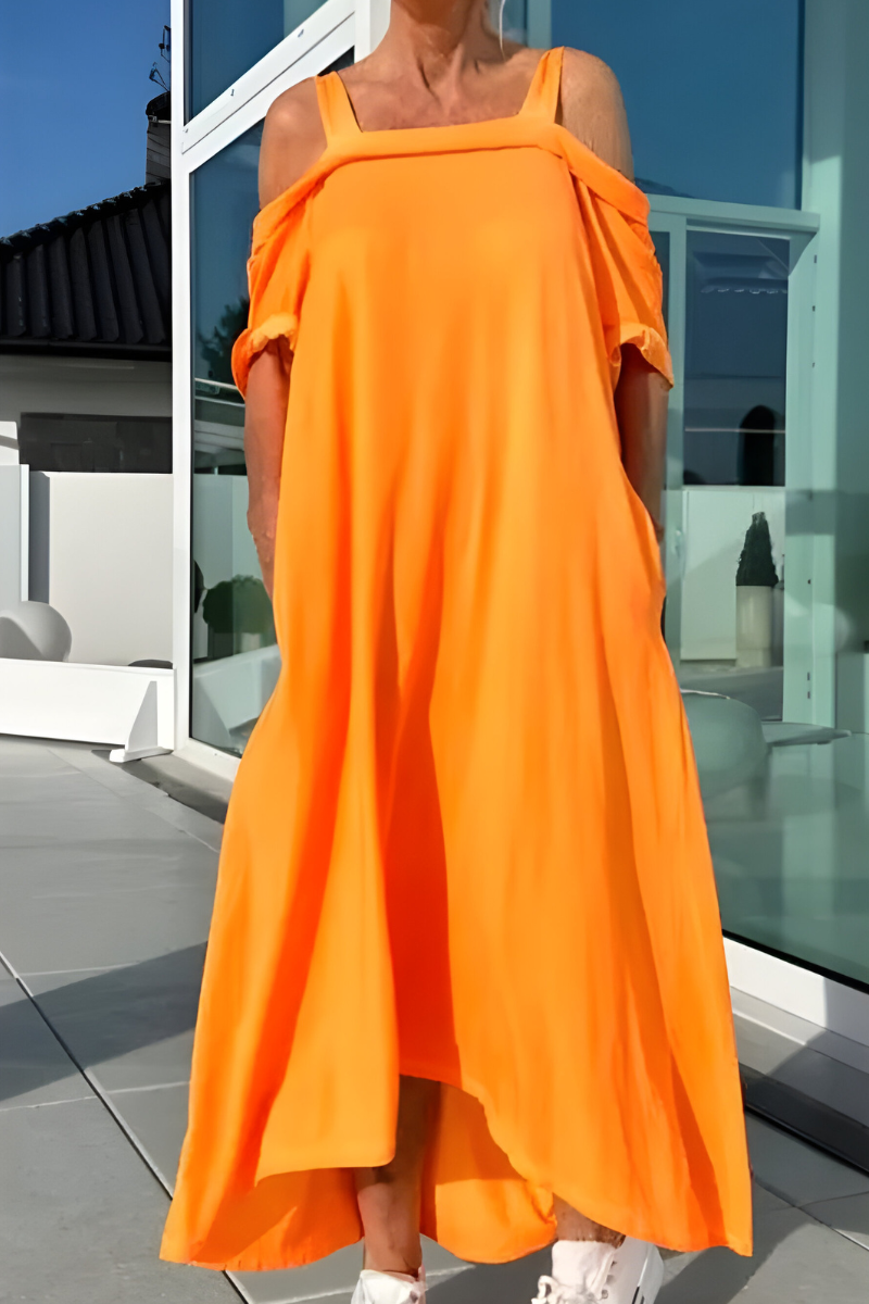 Novella | Effortless Off-Shoulder Maxi Dress