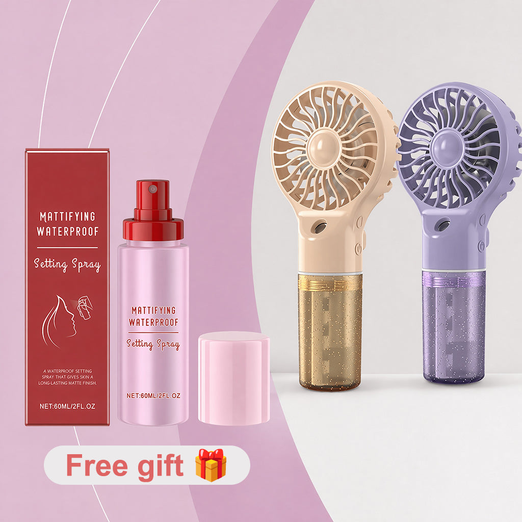 🏖️🌞Summer New Hot Selling❄️Portable Handheld Mist Cooling Fan💦