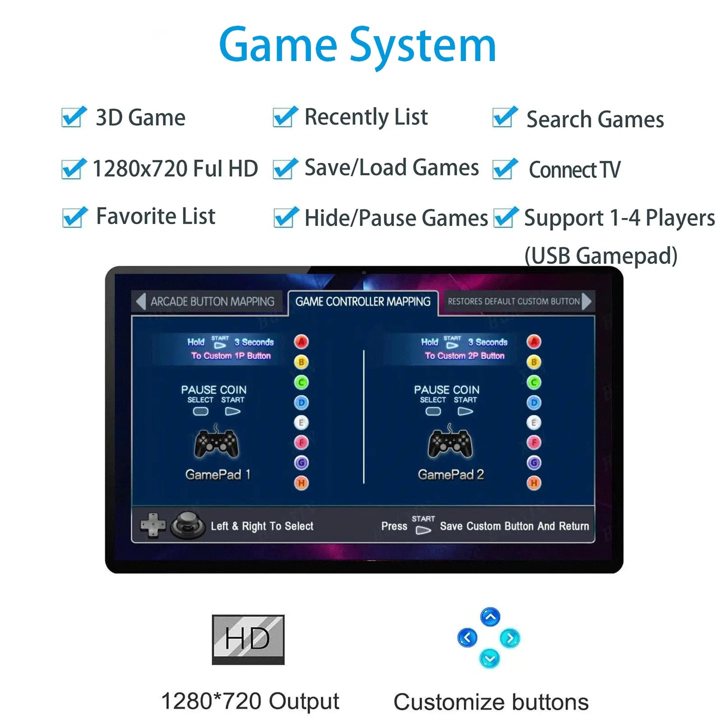 9800 in 1 Hand-held Portable Arcade Game Console