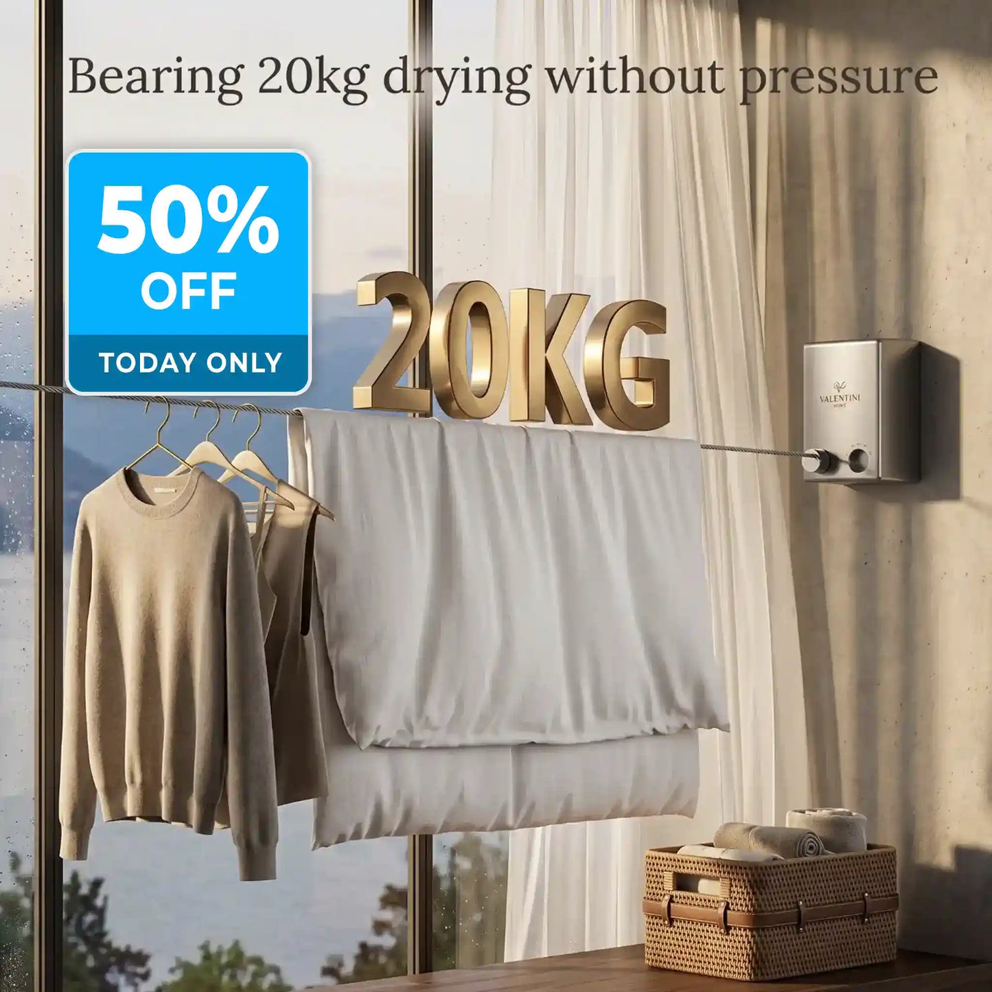Nestline — 9 meters of drying space that disappears