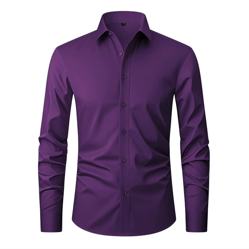 （Buy 2 Get 1 Free）Men's stretch executive shirt