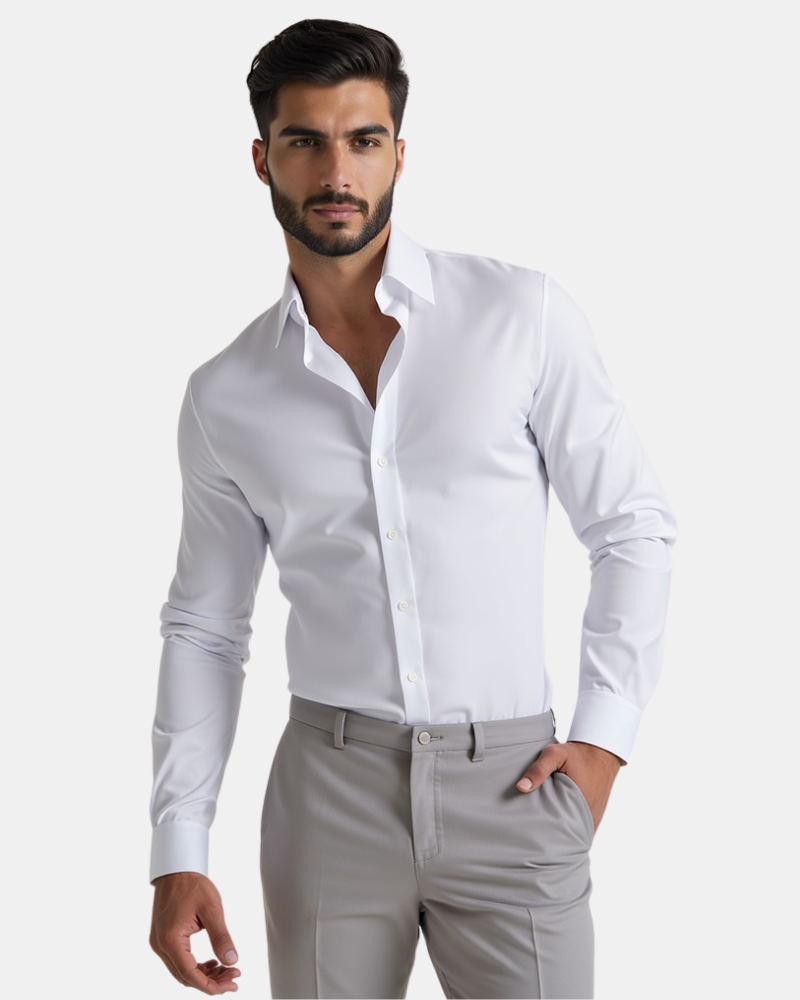 （Buy 2 Get 1 Free）Men's stretch executive shirt