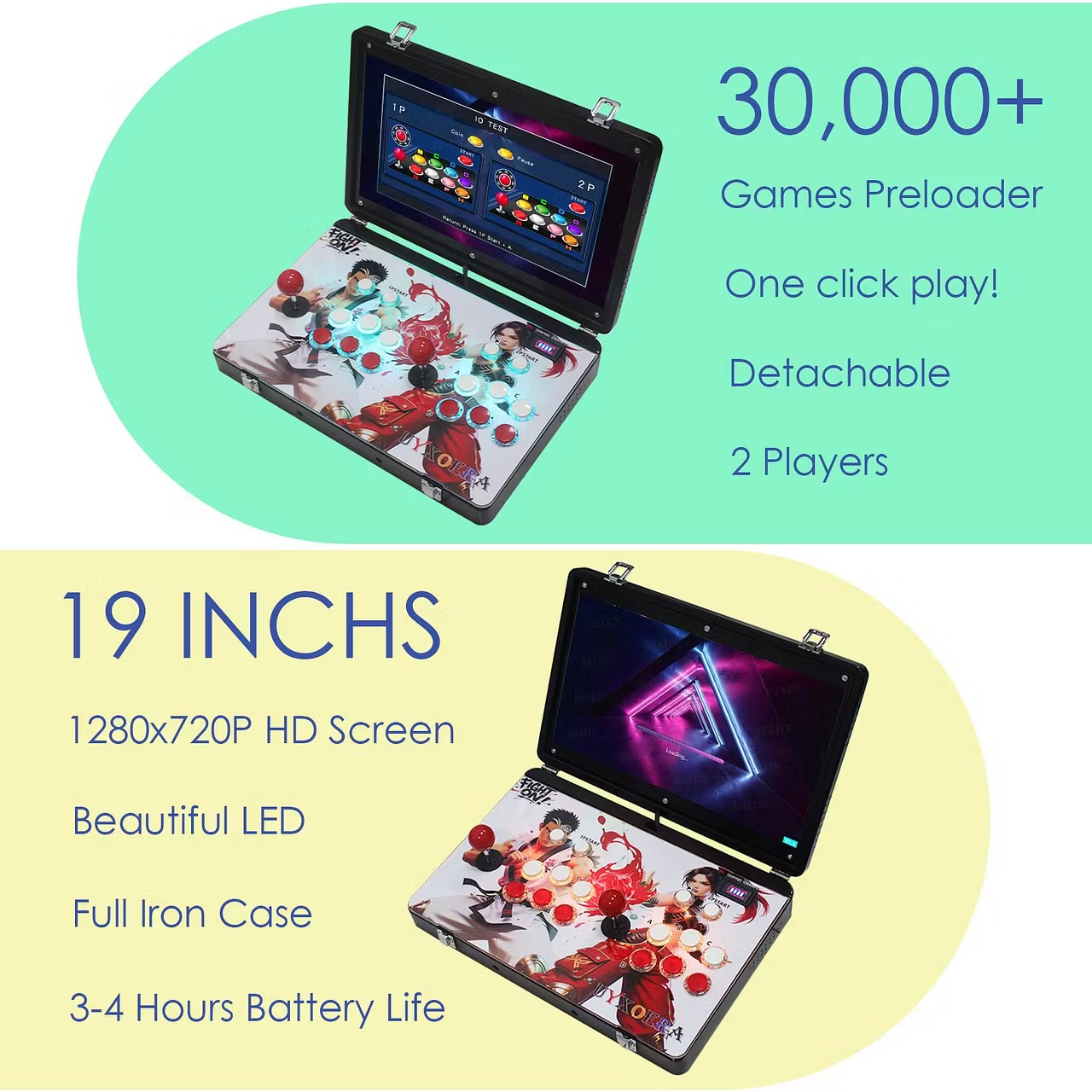 9800 in 1 Hand-held Portable Arcade Game Console