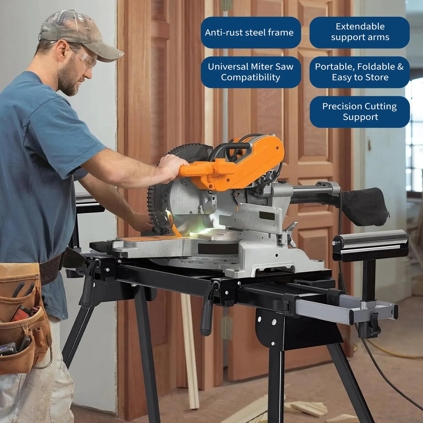 GARVEE 440 Lbs Miter Saw Stand - Portable & Universal