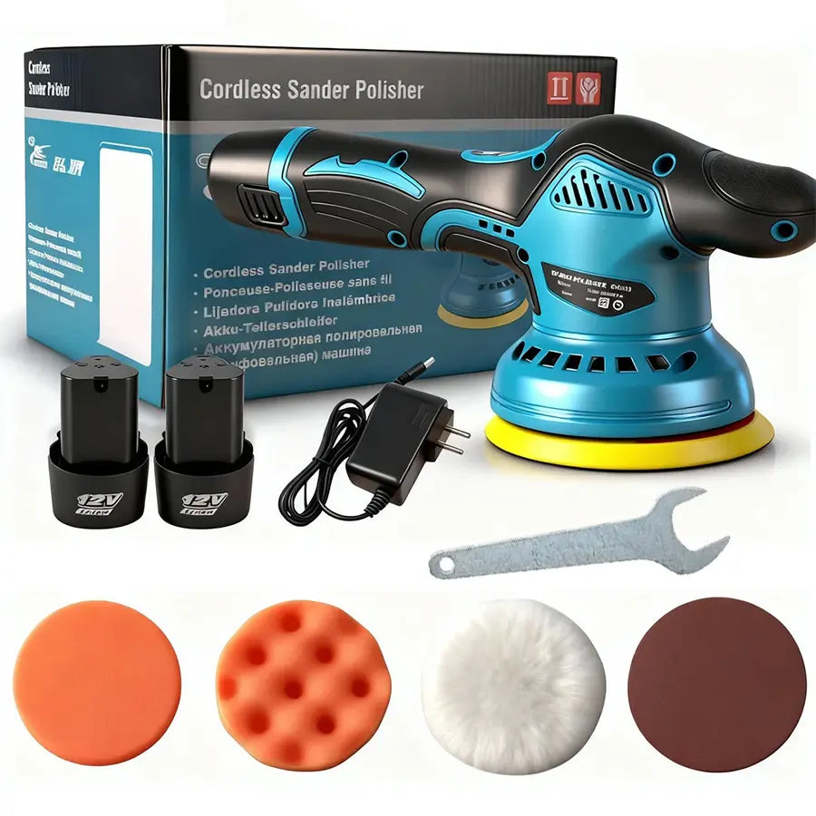 Cordless Car Buffer Polisher with 8 Variable Speeds
