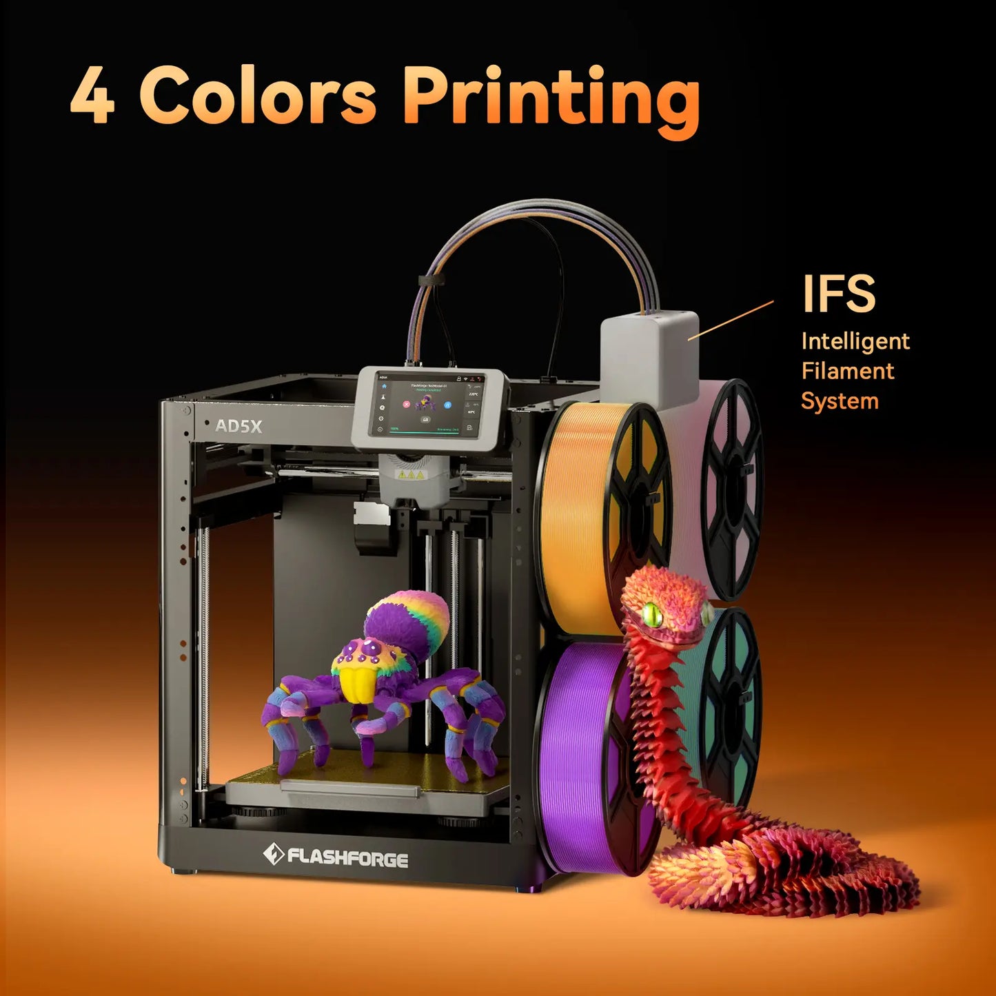 Flashforge AD5X 3D Printer Multi-Color, 600mm/s Speed