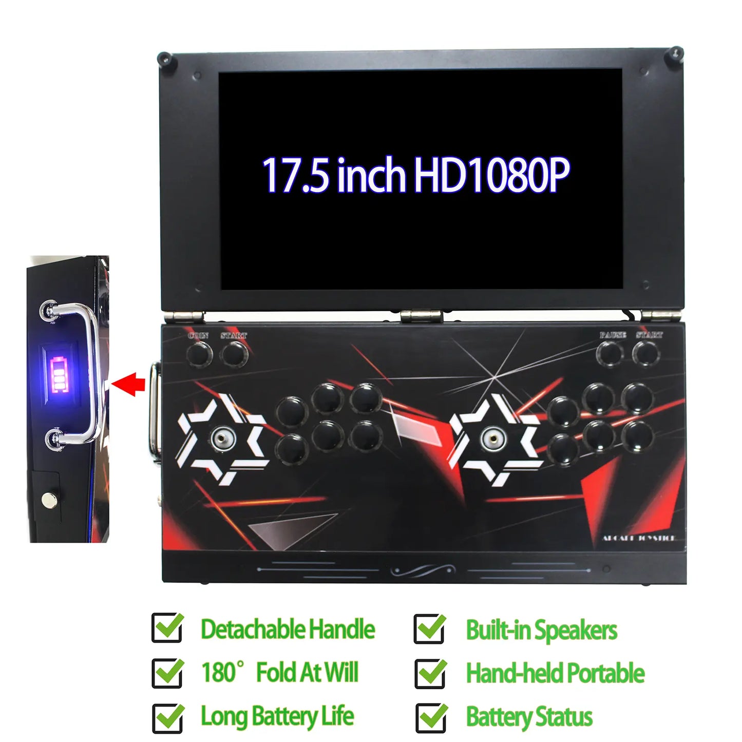 9800 in 1 Hand-held Portable Arcade Game Console