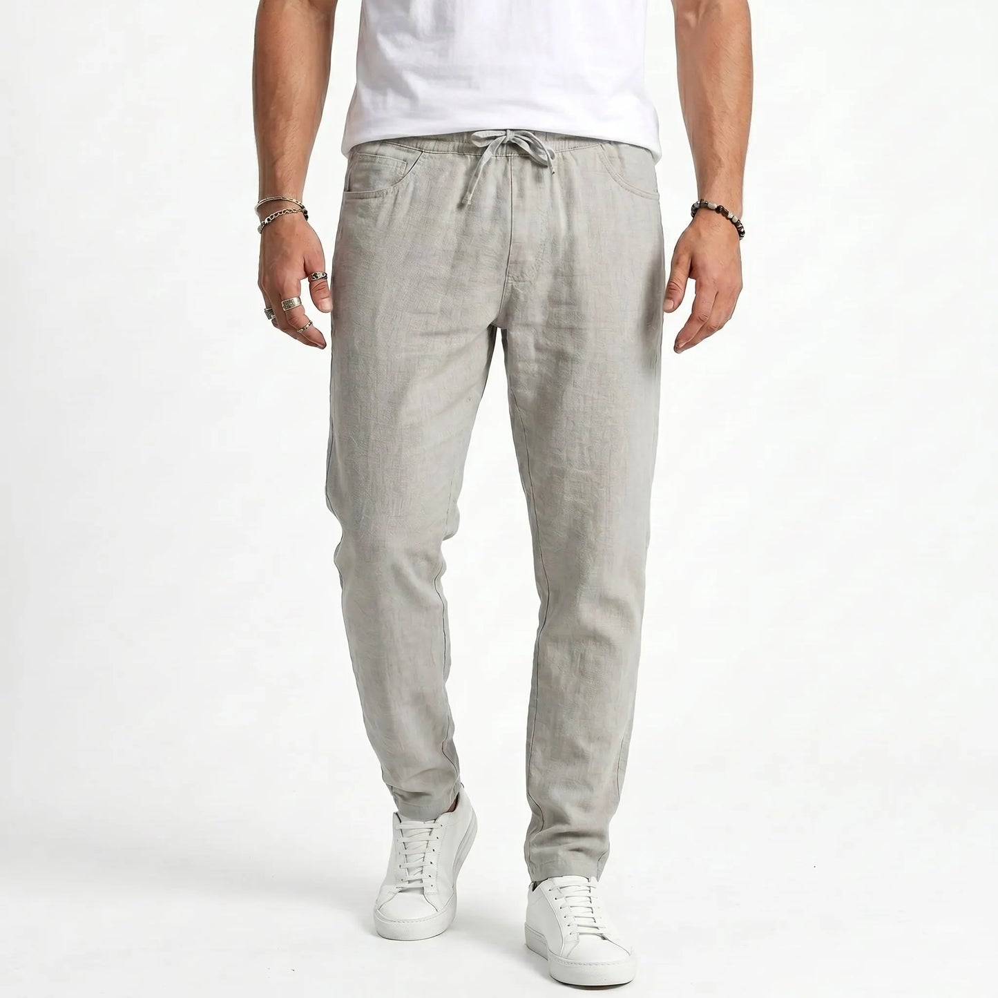 Coastal Linen Drawstring Pants