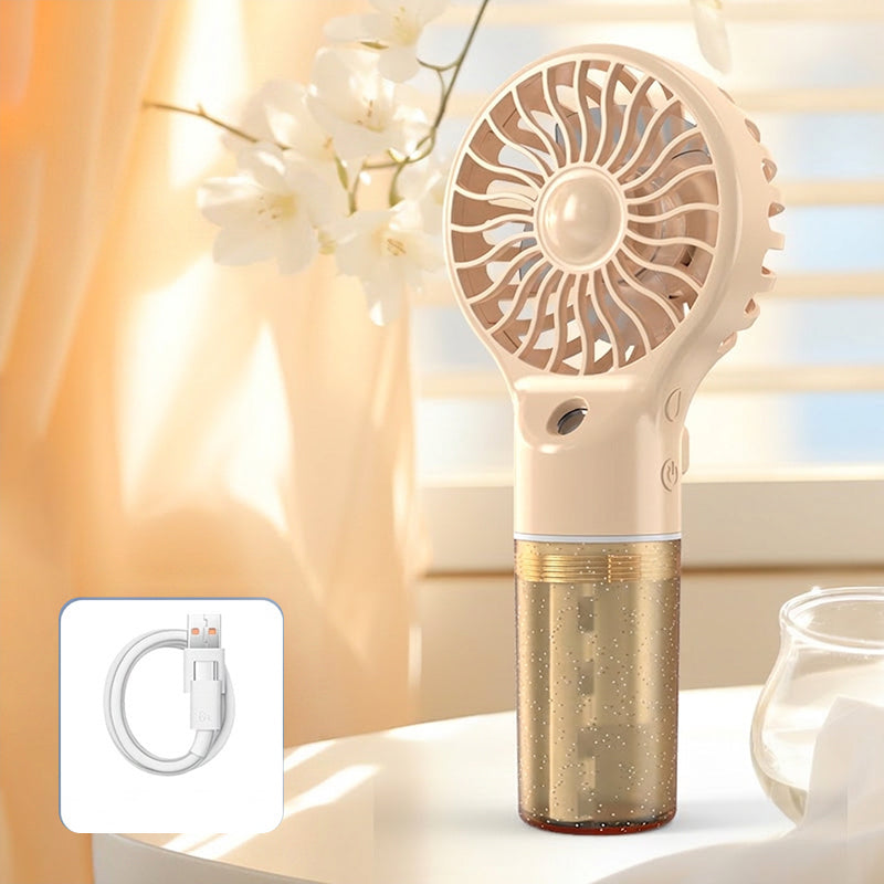 🏖️🌞Summer New Hot Selling❄️Portable Handheld Mist Cooling Fan💦